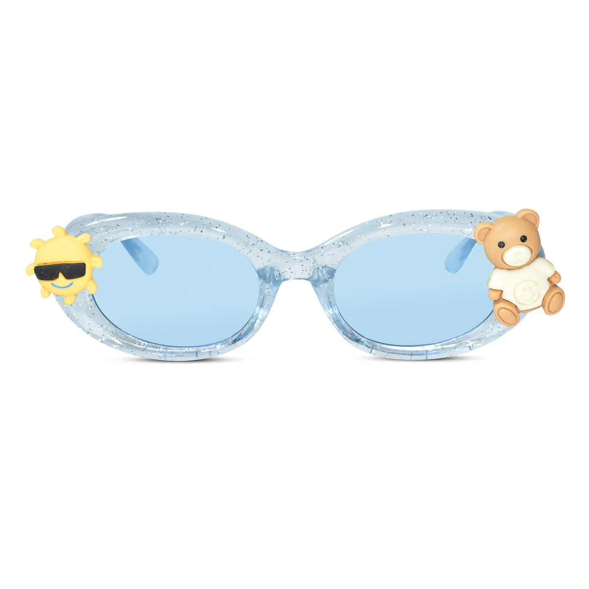 LensKandy Girls Blue Oval Sunglasses with UV Protection LKK2606-BLU