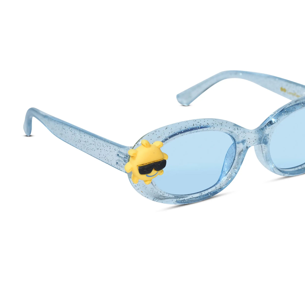 LensKandy Girls Blue Oval Sunglasses with UV Protection LKK2606-BLU