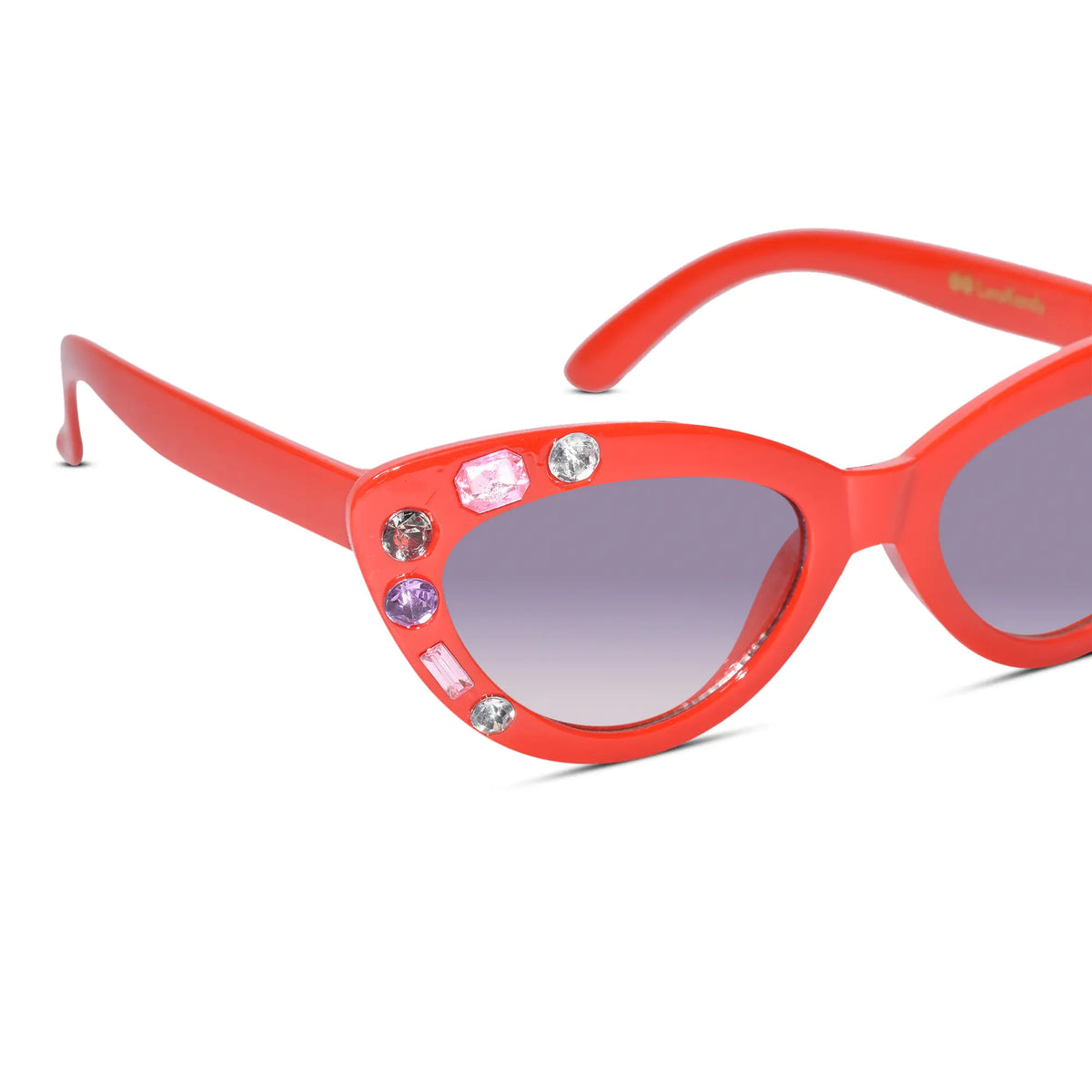LensKandy Kids Red Cateye Sunglasses for Girls UV Protection LKK2601-RED