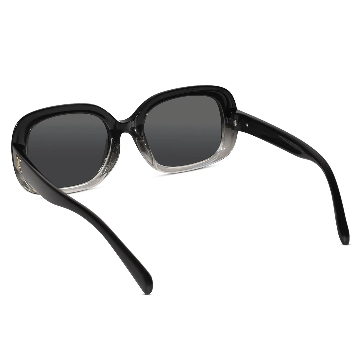 Lenskandy Girls Black Square Sunglasses for UV Protection LKE1997-BLK