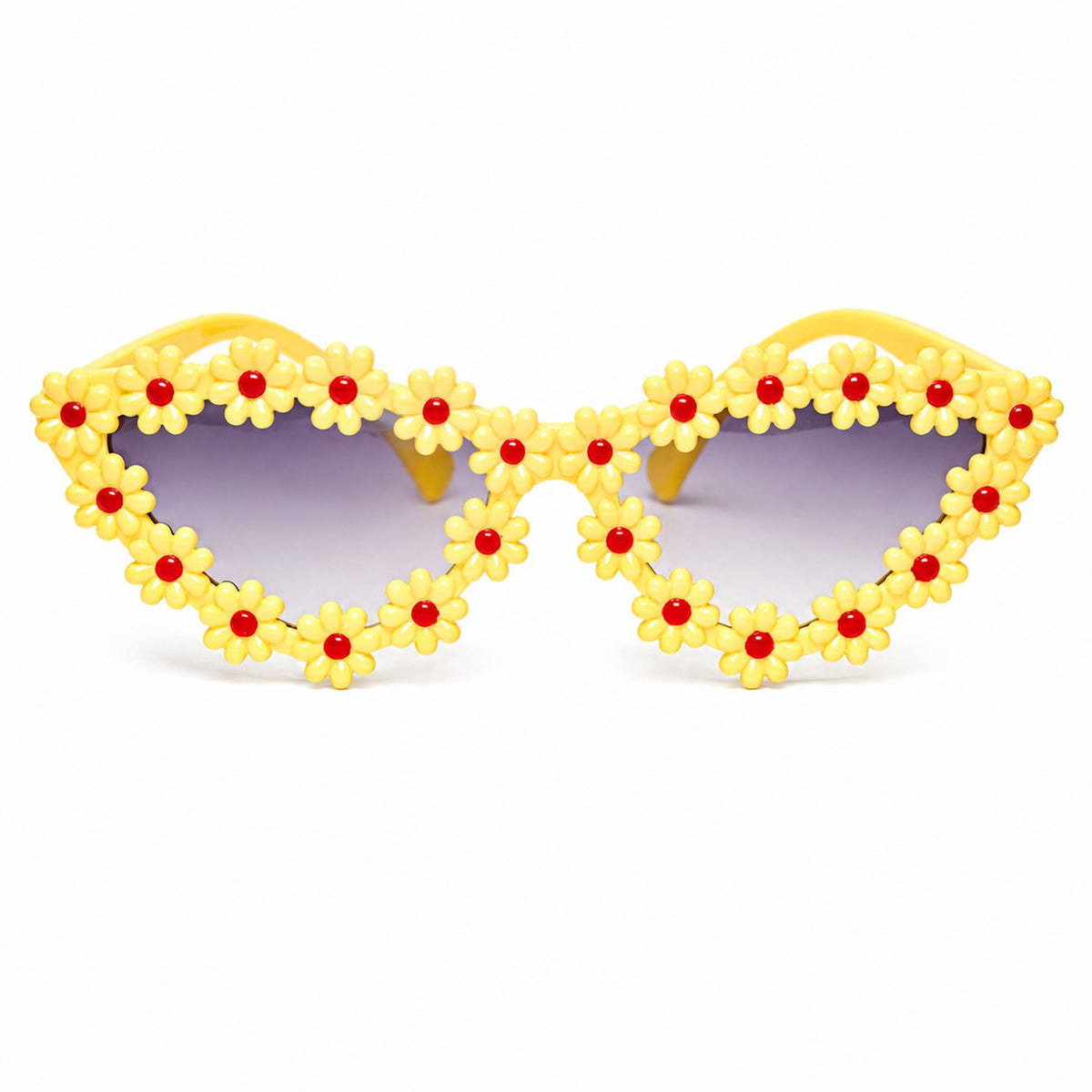 LensKandy Kids Yellow Sunglasses for Girls UV Protection LKK2603-YLW