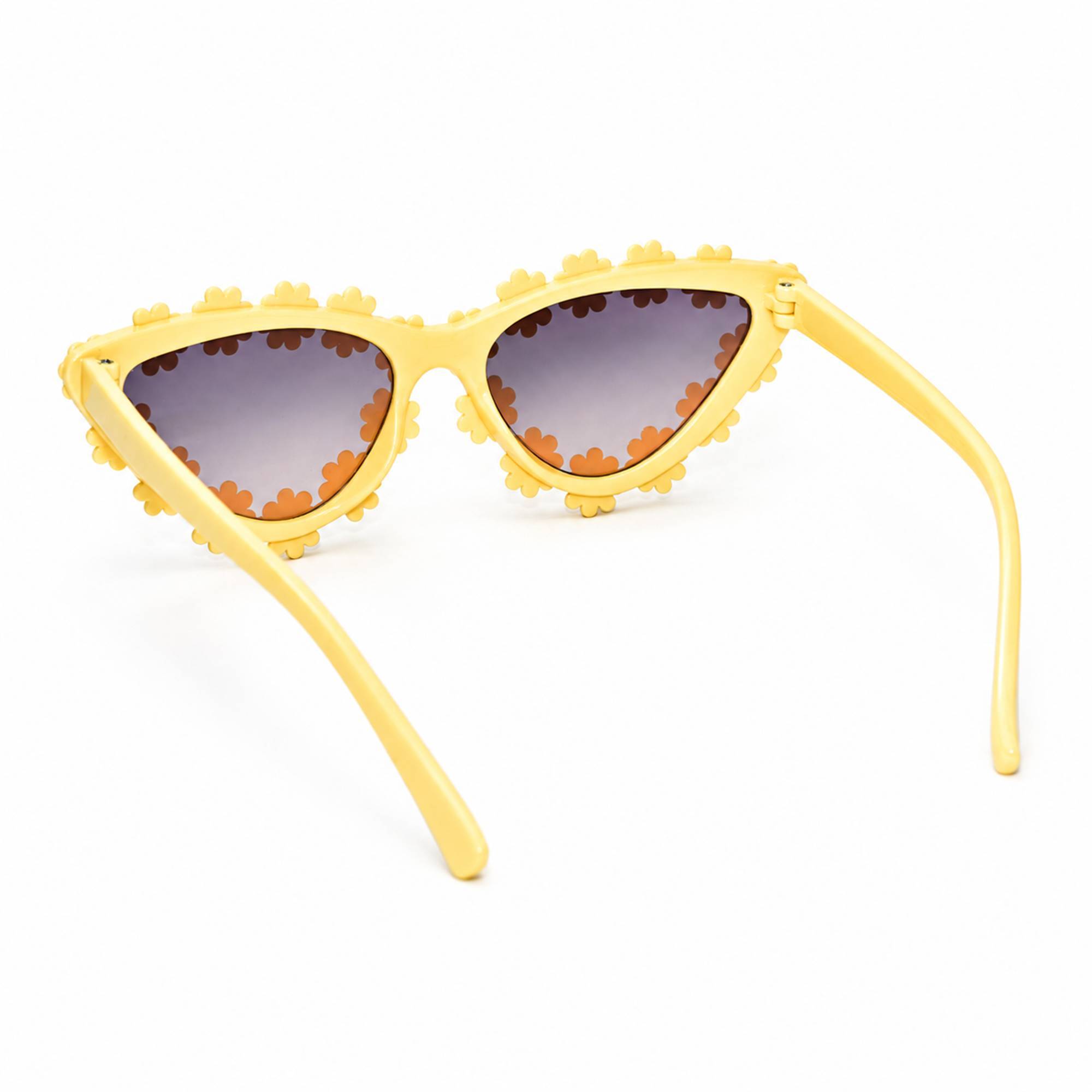 LensKandy Kids Yellow Sunglasses for Girls UV Protection LKK2603-YLW