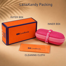 Lenskandy Girls Black Square Sunglasses for UV Protection