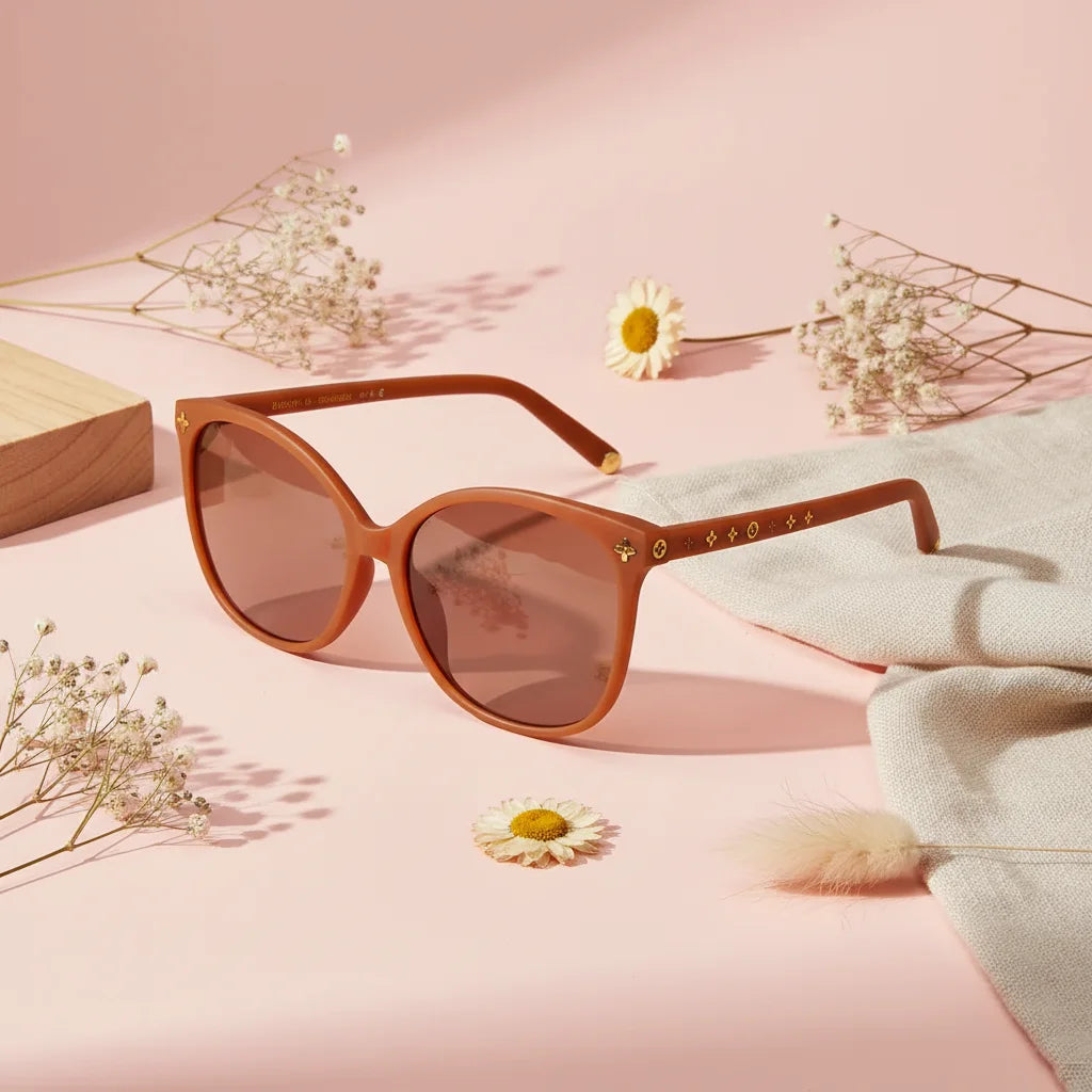 Orange Cateye Sunglasses For Women ELS2243-ORNG