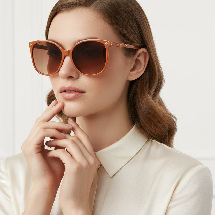 Orange Cateye Sunglasses For Women ELS2243-ORNG