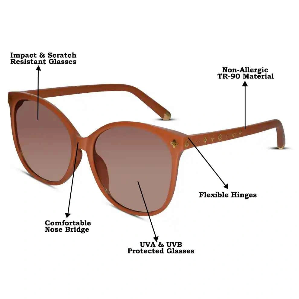 Orange Cateye Sunglasses For Women ELS2243-ORNG