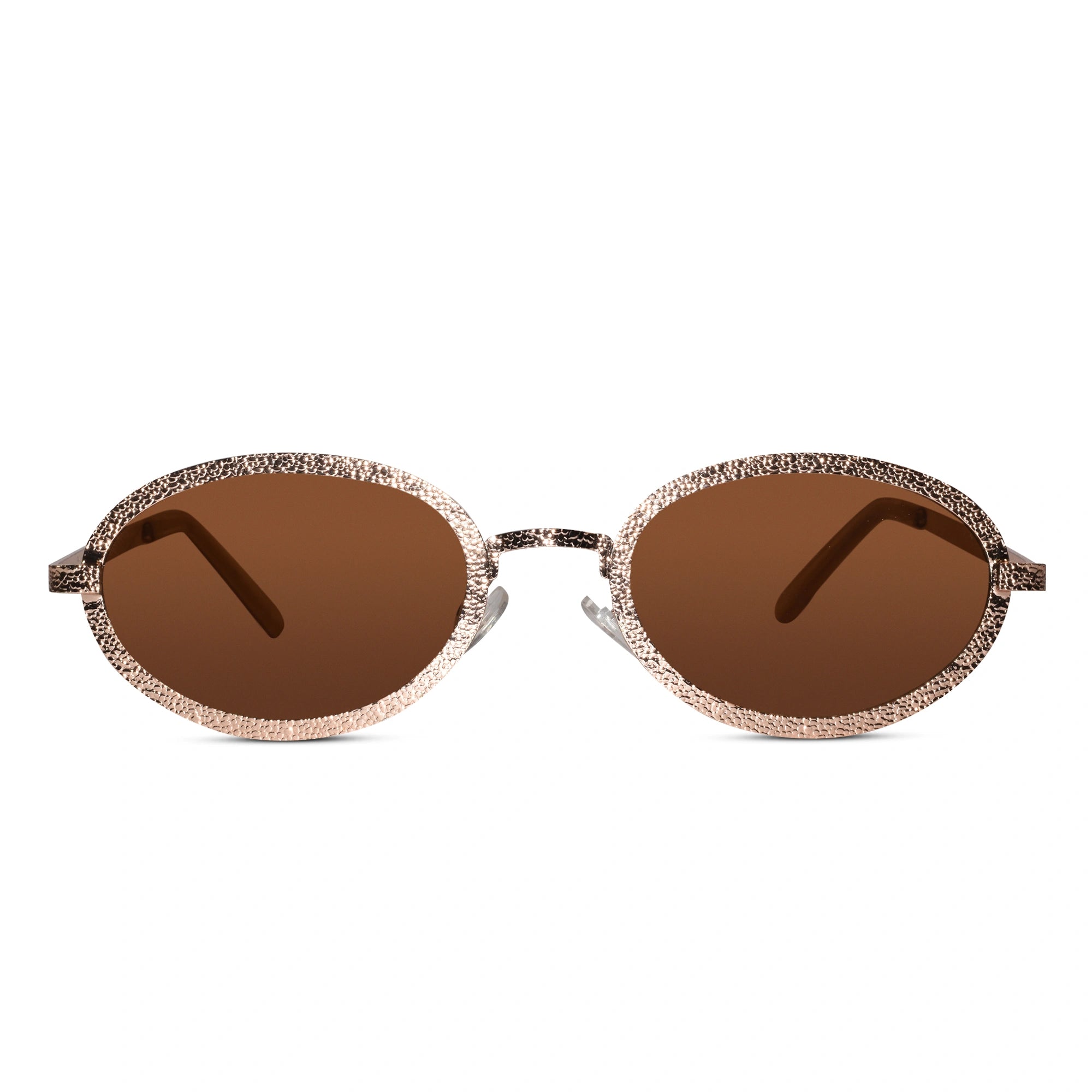 Oval Brown Sunglasses for Men & Women ELS3019-BRN
