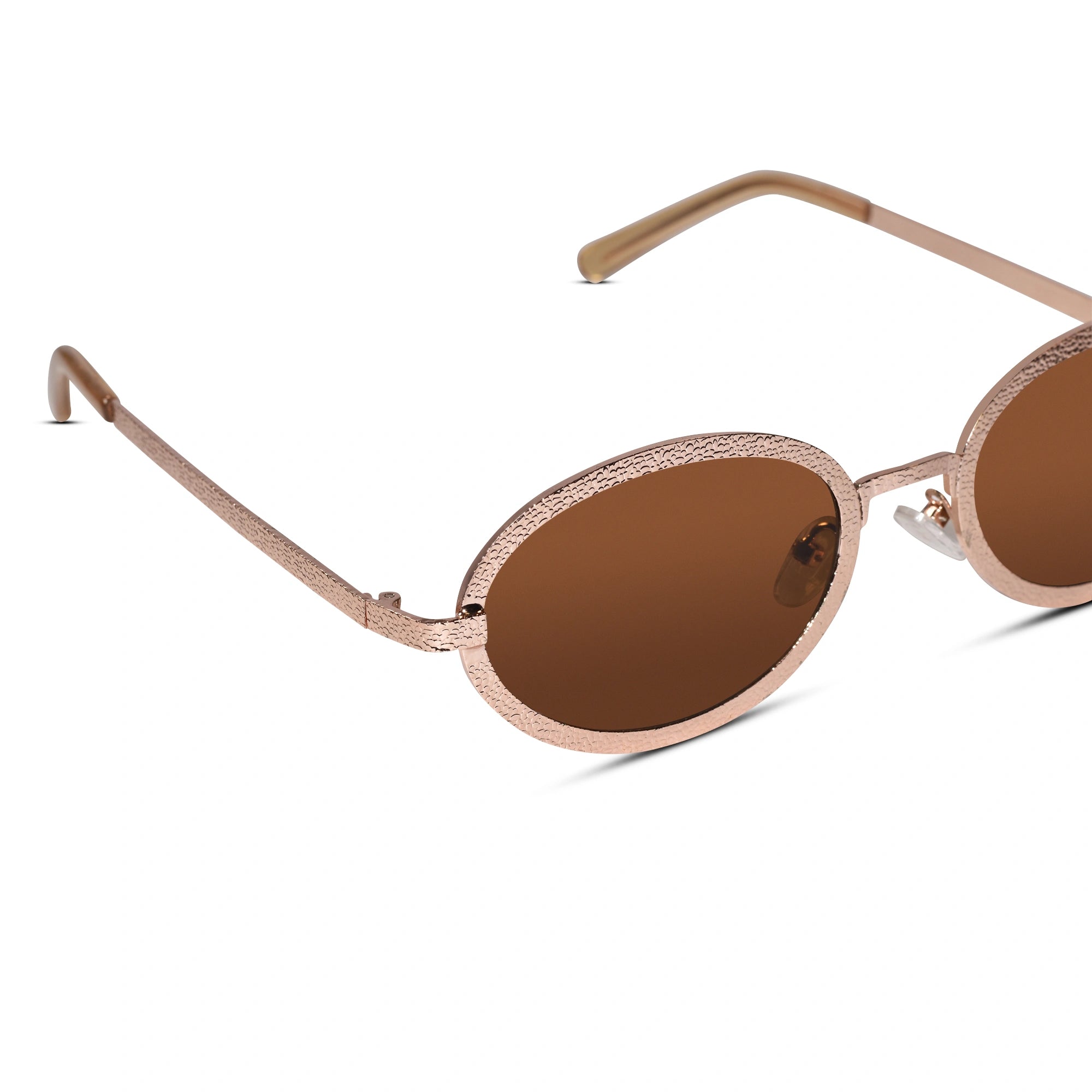 Oval Brown Sunglasses for Men & Women ELS3019-BRN