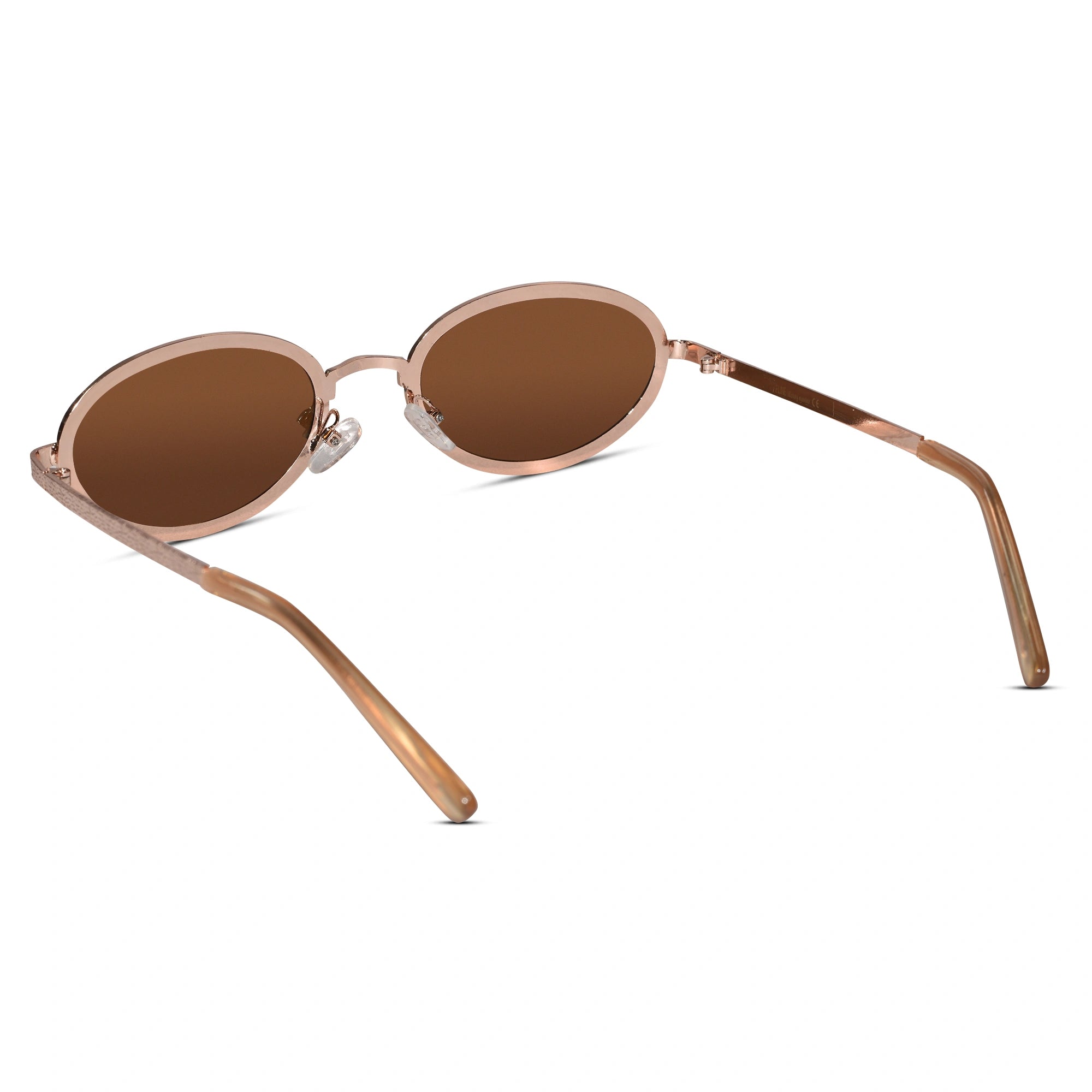 Oval Brown Sunglasses for Men & Women ELS3019-BRN