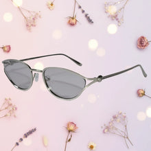 Oval Sunglasses Gold Metal Frame Grey Lens Sunglasses For Women