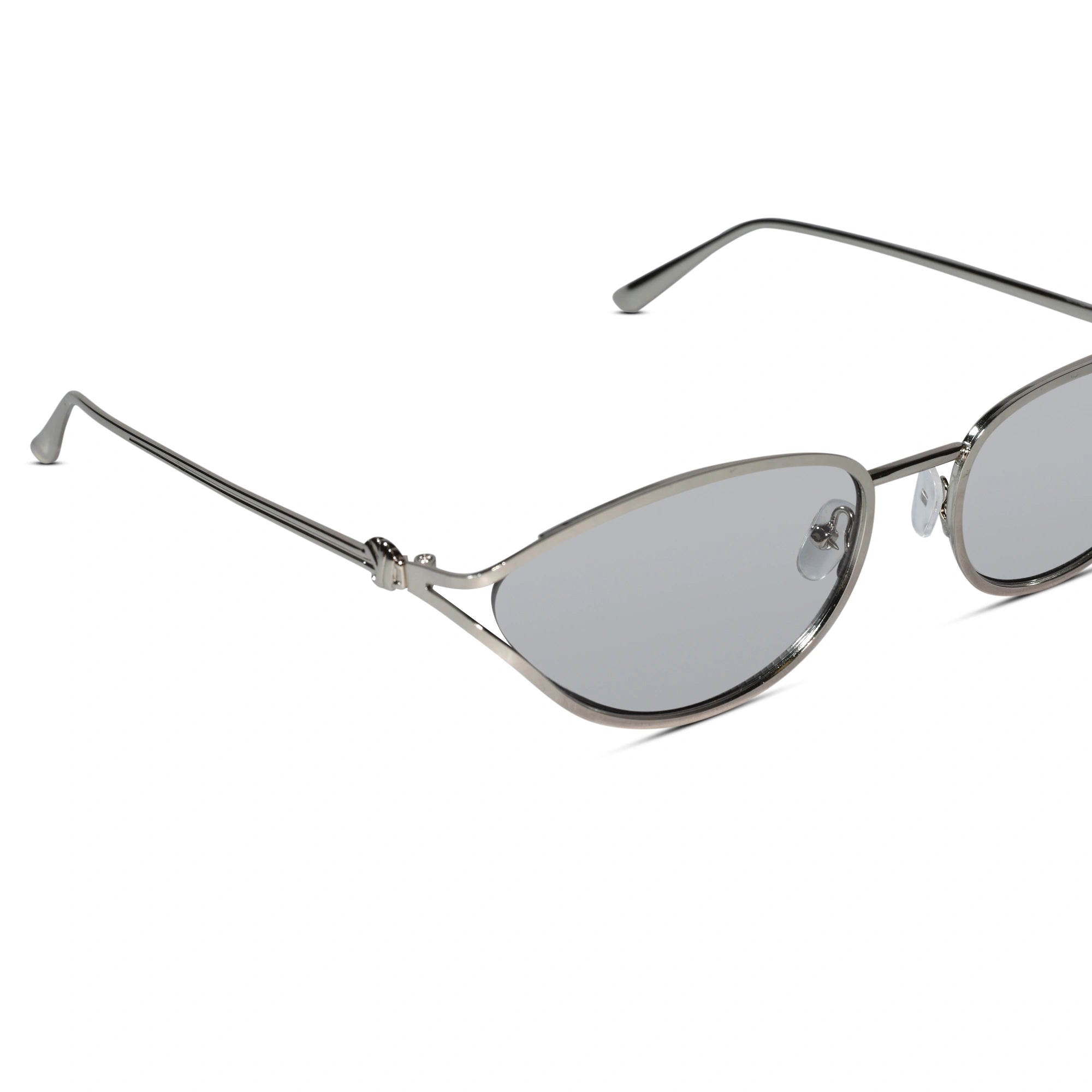 Oval Sunglasses Gold Metal Frame Pink Lens Sunglasses For Women-ELS2026S09-GRY SILVER
