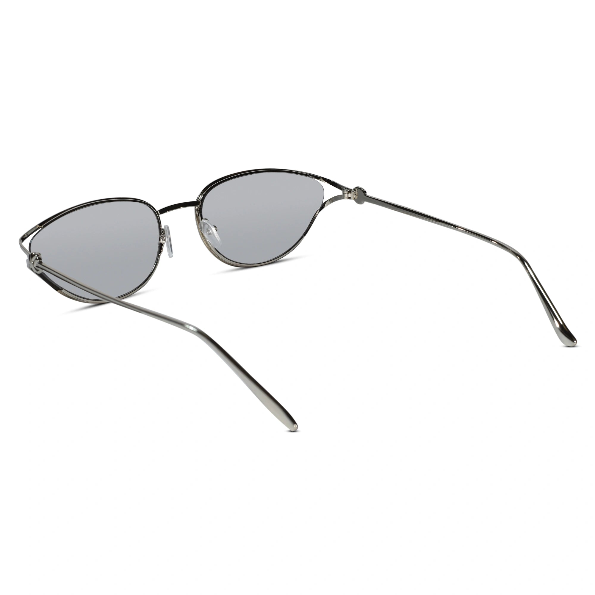 Oval Sunglasses Gold Metal Frame Grey Lens Sunglasses For Women-ELS2026S09-GRY SILVER