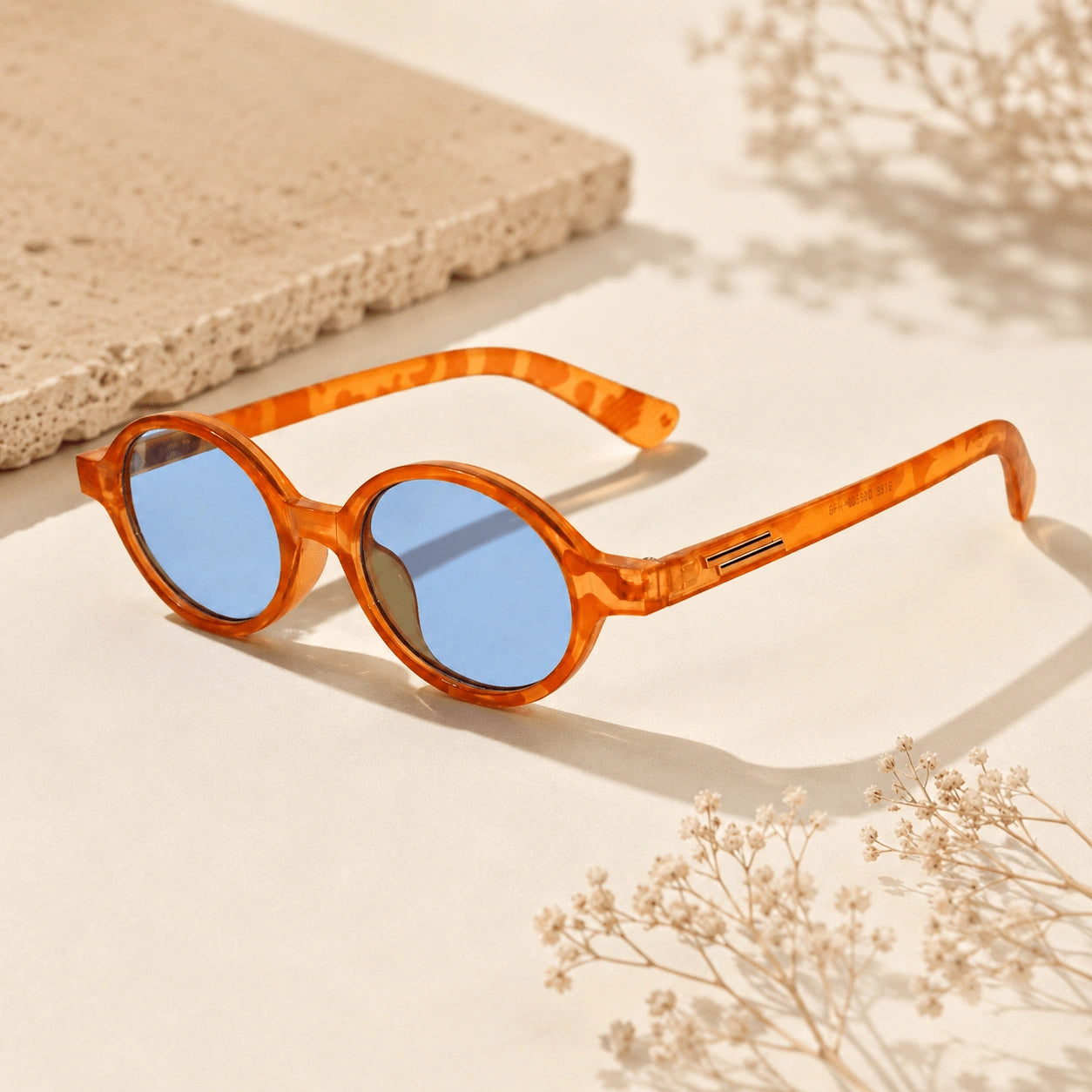 Oval Sunglasses for Men & Women ELS2026S07-ORANGE