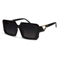 Oversize Crystal Square Sunglasses For Women LKS982-BLK