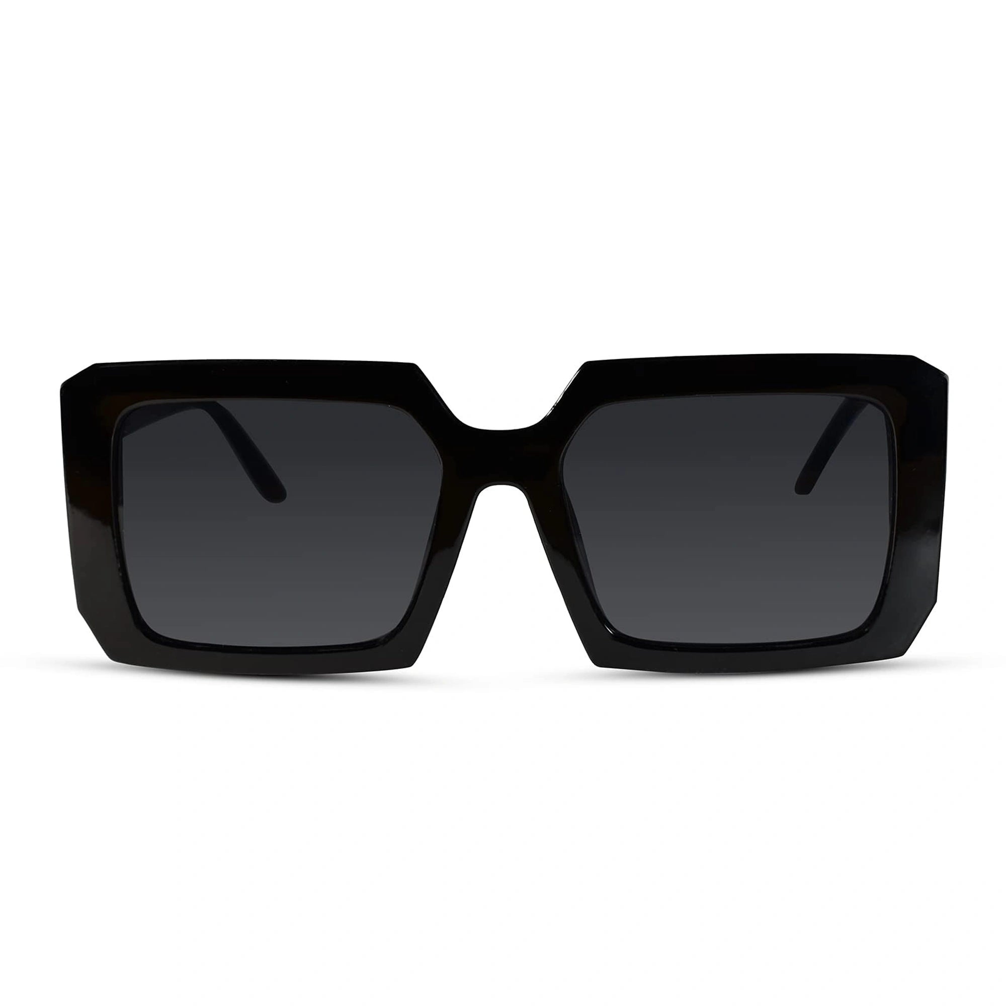 Oversize Crystal Square Sunglasses For Women LKS982-BLK