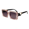 Oversize Crystal Square Sunglasses For Women LKS982-PINK