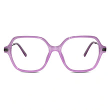 Oversize Purple Square Eyeglasses For Women