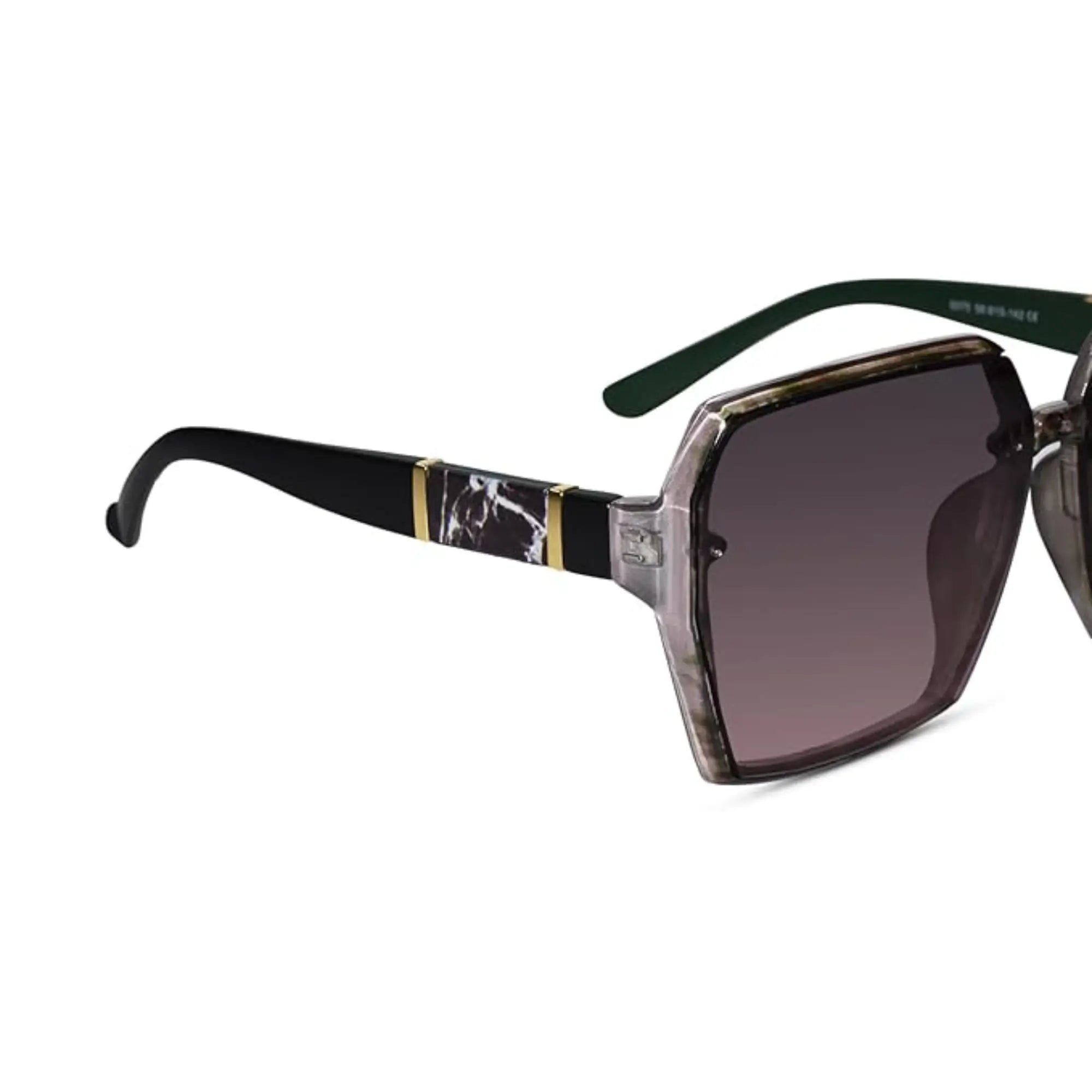 Oversized Square Sunglasses for Women LKS5075-GRN