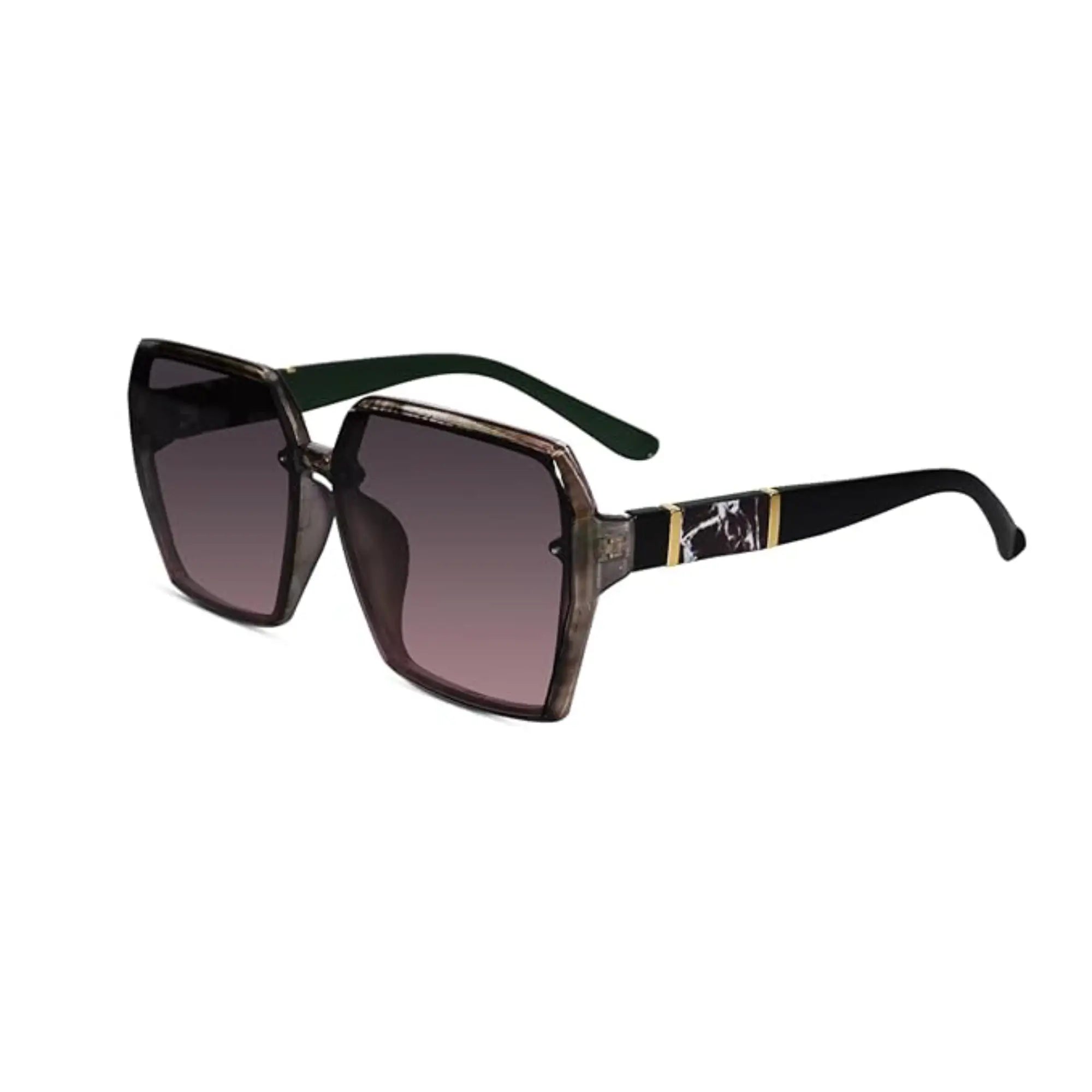 Oversized Square Sunglasses for Women LKS5075-GRN