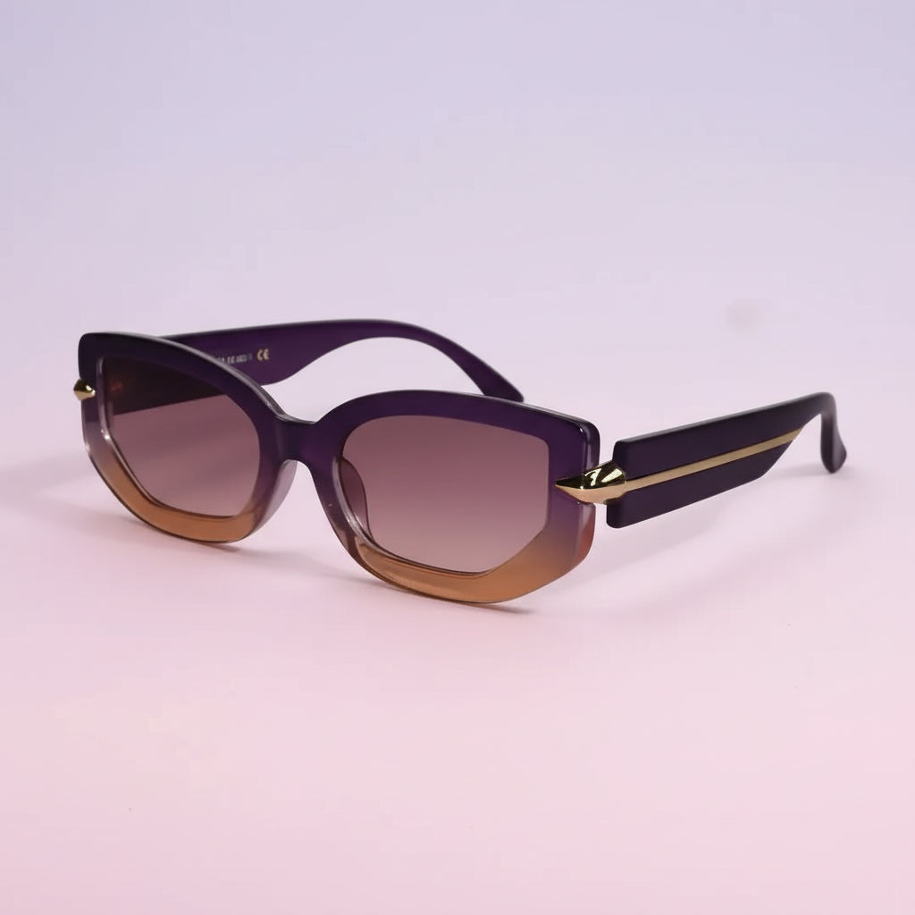 RoyalGaze | Cateye Purple Sunglasses For Women ELSH033-PURPL