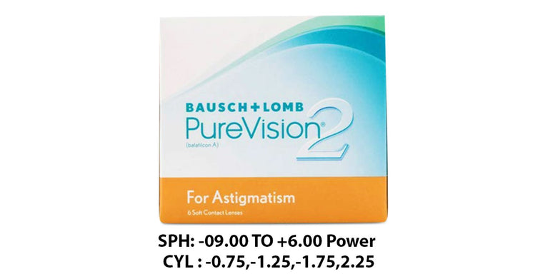 Pure Vision 2 HD for Astigmatism | 6 Lens Pack