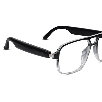 Angled view of Smart Photochromic Eyeglasses, showcasing modern eyeglass frames for men & women. Excellent for relieving eye strain