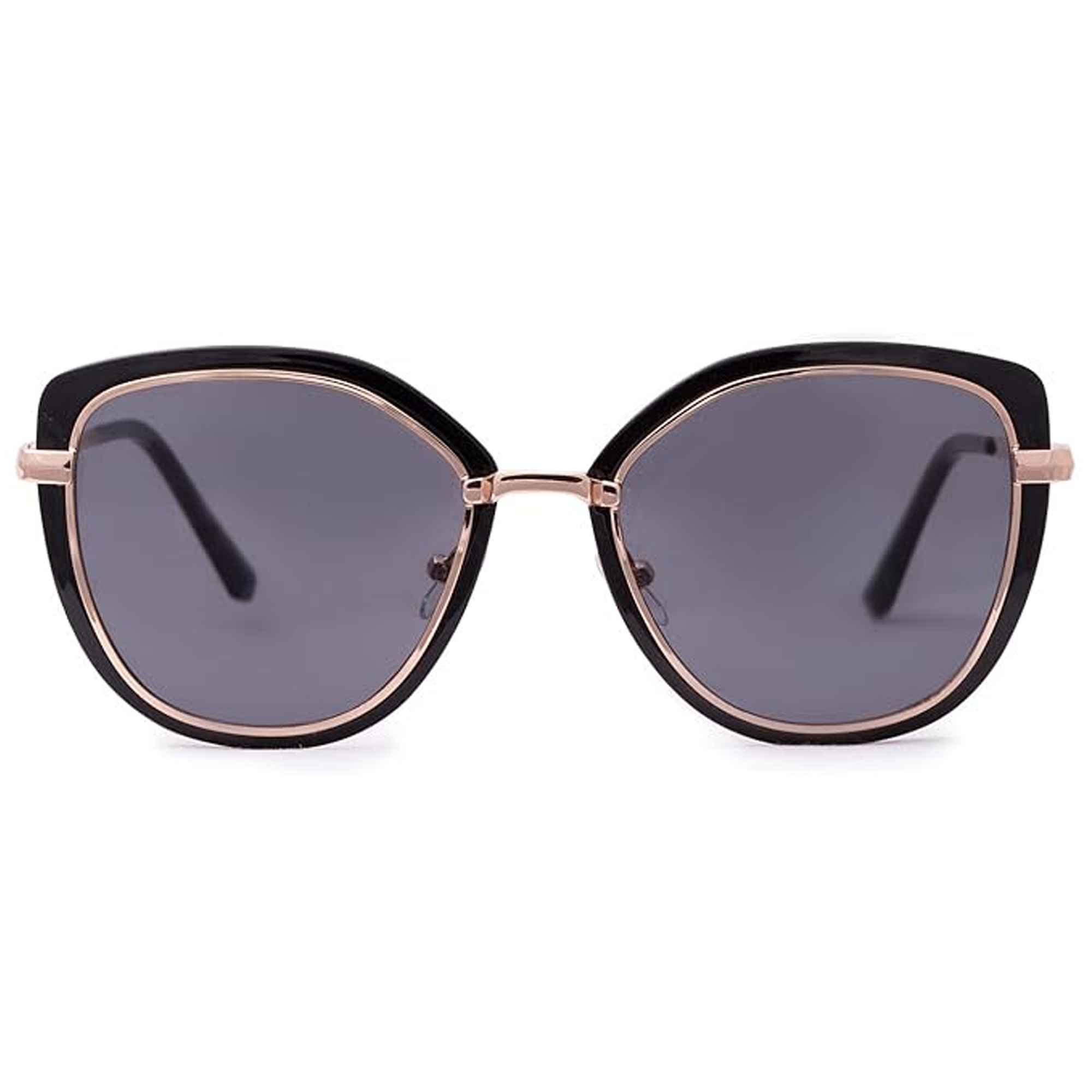 Stylish Black Golden Cat eye Sunglasses