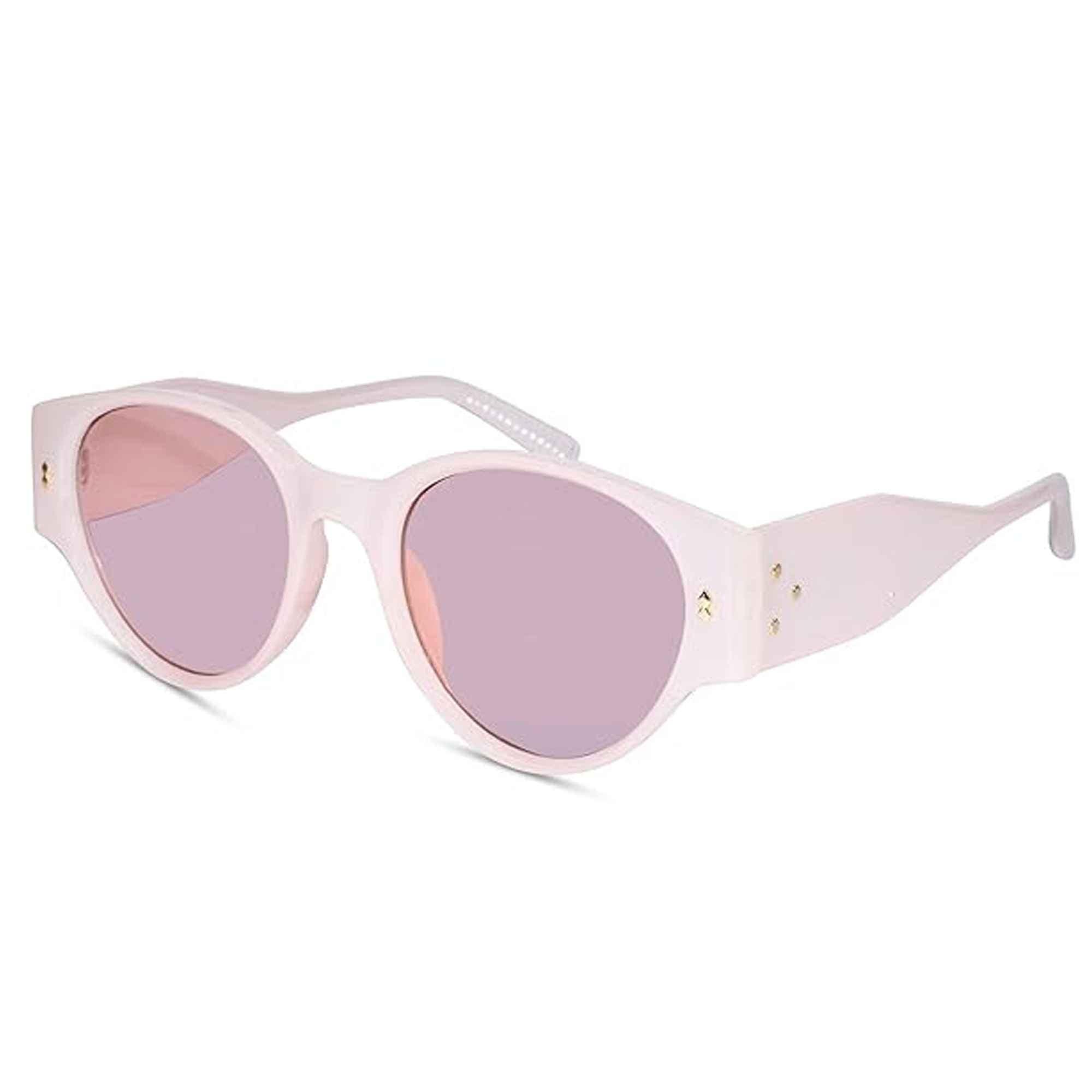 Pink Round  Sunglasses For Women LKS6503-PINK