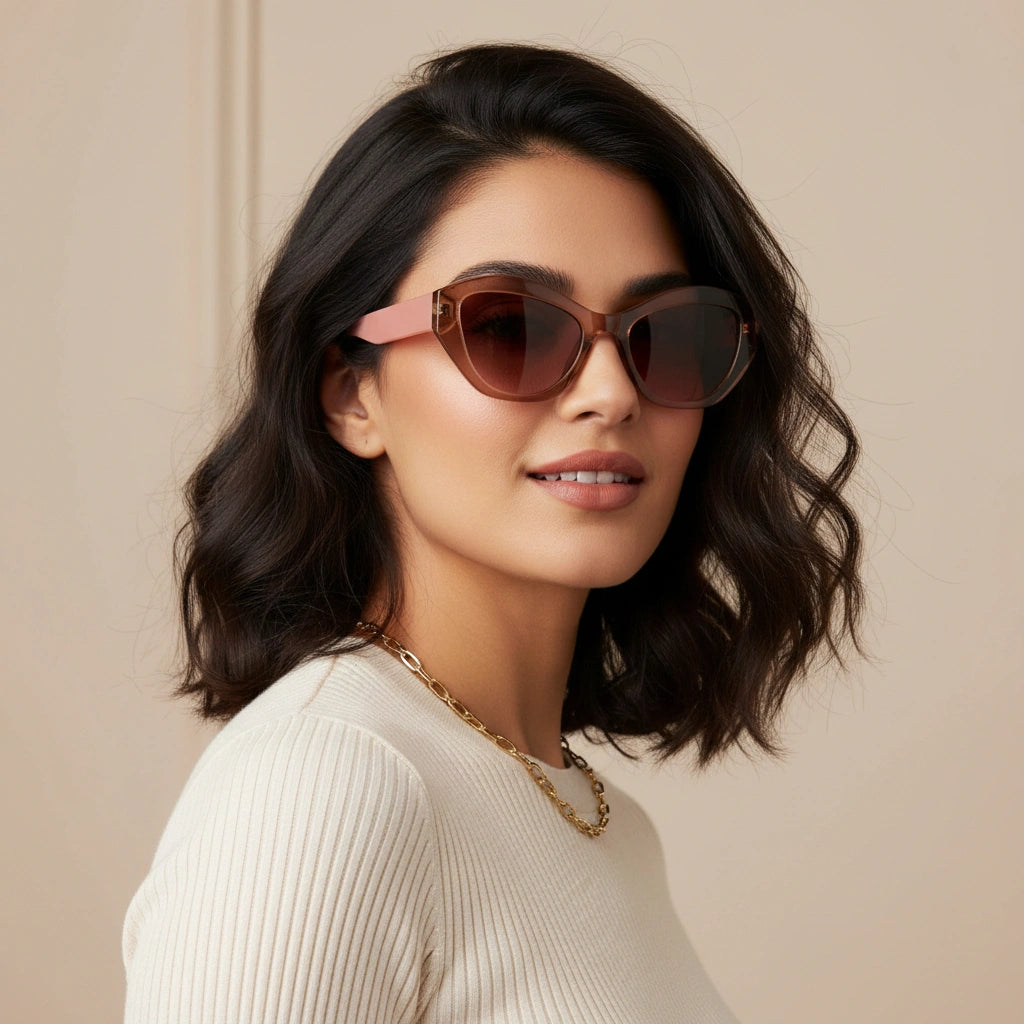 Pink Cateye Designer Sunglasses For women LKS9526-PNK