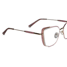 Pink Designer Rimless Cateye Eyeglasses For Women ELE7022-PNK