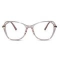 Pink Gold Designer Cateye Eyeglasses For Women LKE9102-PNK