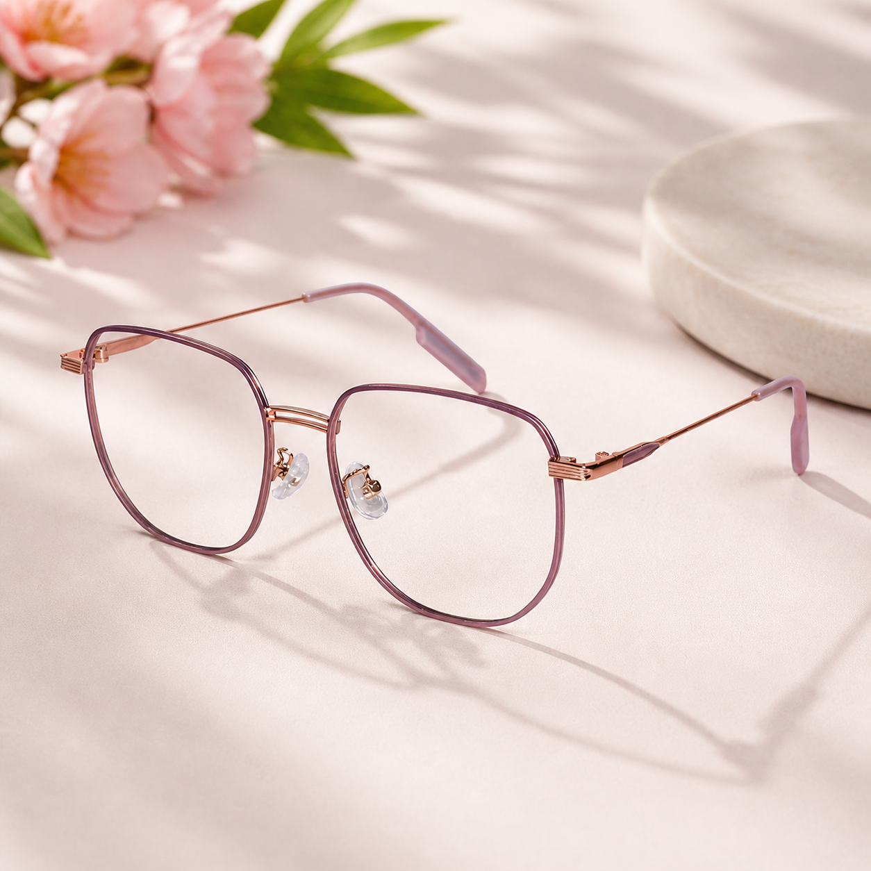 Pink Oversize Eyeglasses For women LKE5558-PNK
