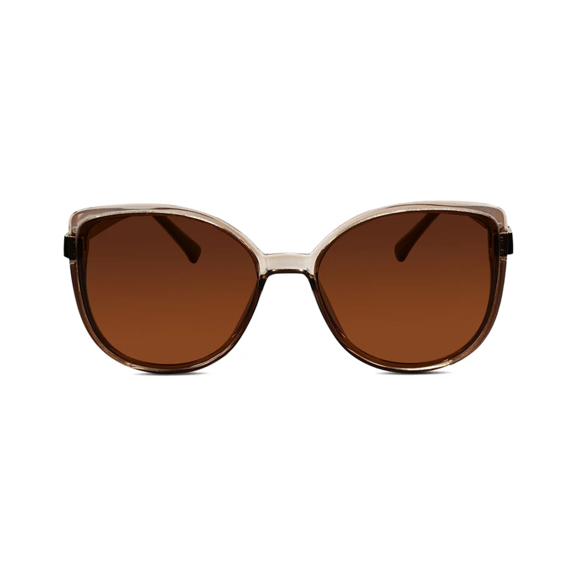 Polarised Cateye Sunglasses For Women LKS9075-BRN