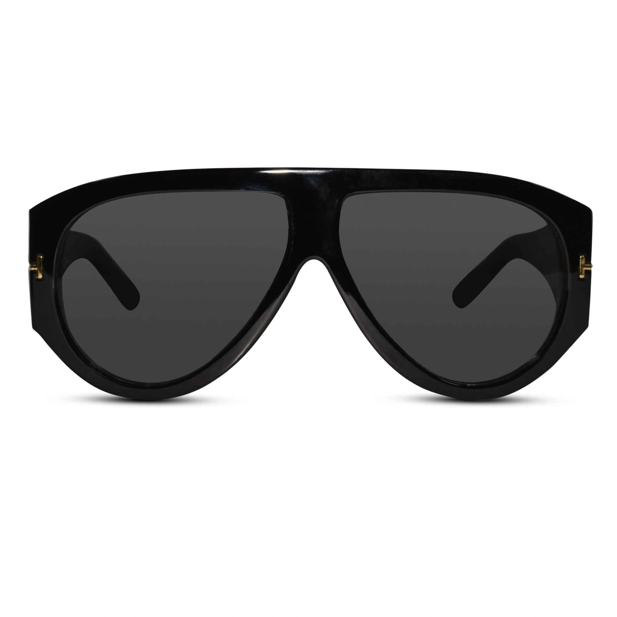 Polarized Aviator Black Sunglasses For Men LKS9577-BLK