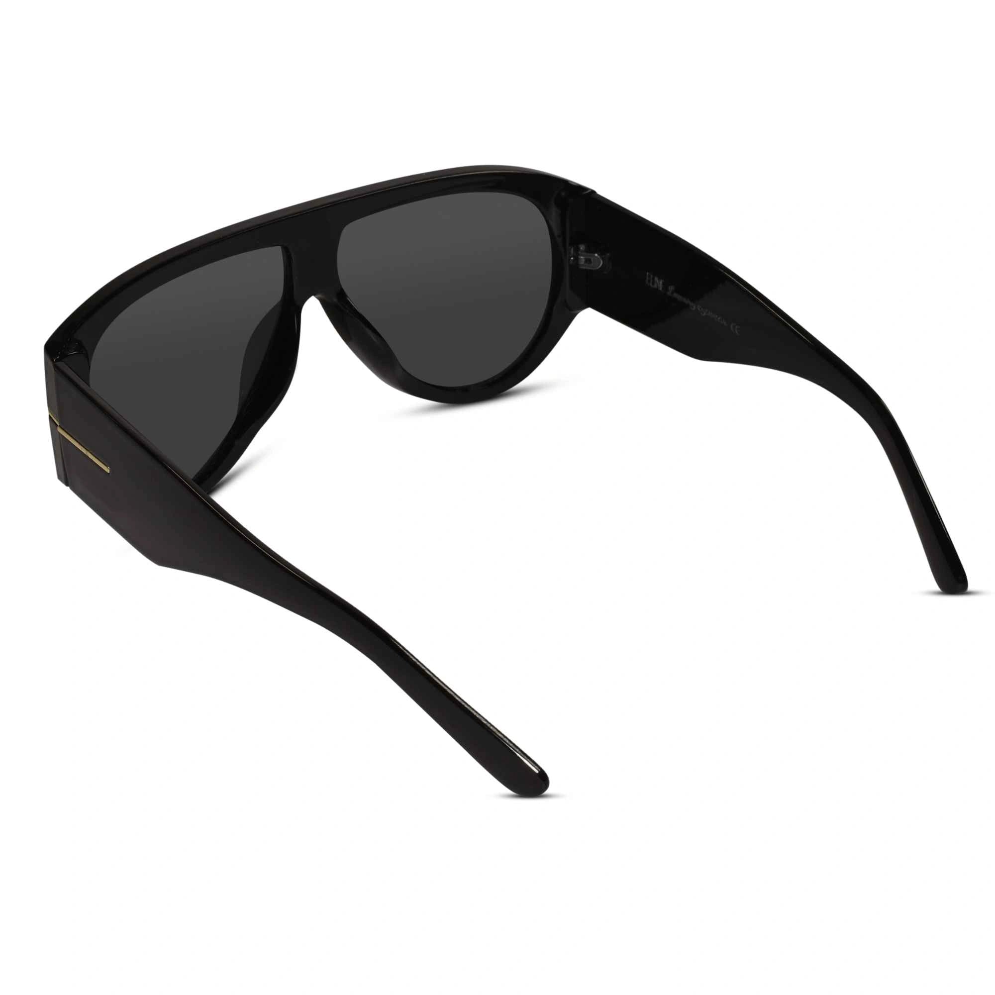 Polarized Aviator Black Sunglasses For Men LKS9577-BLK