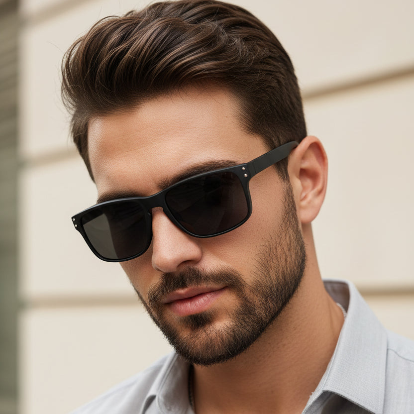 Polarized Sports Sunglasses For Men & Women LKS3056-BLK