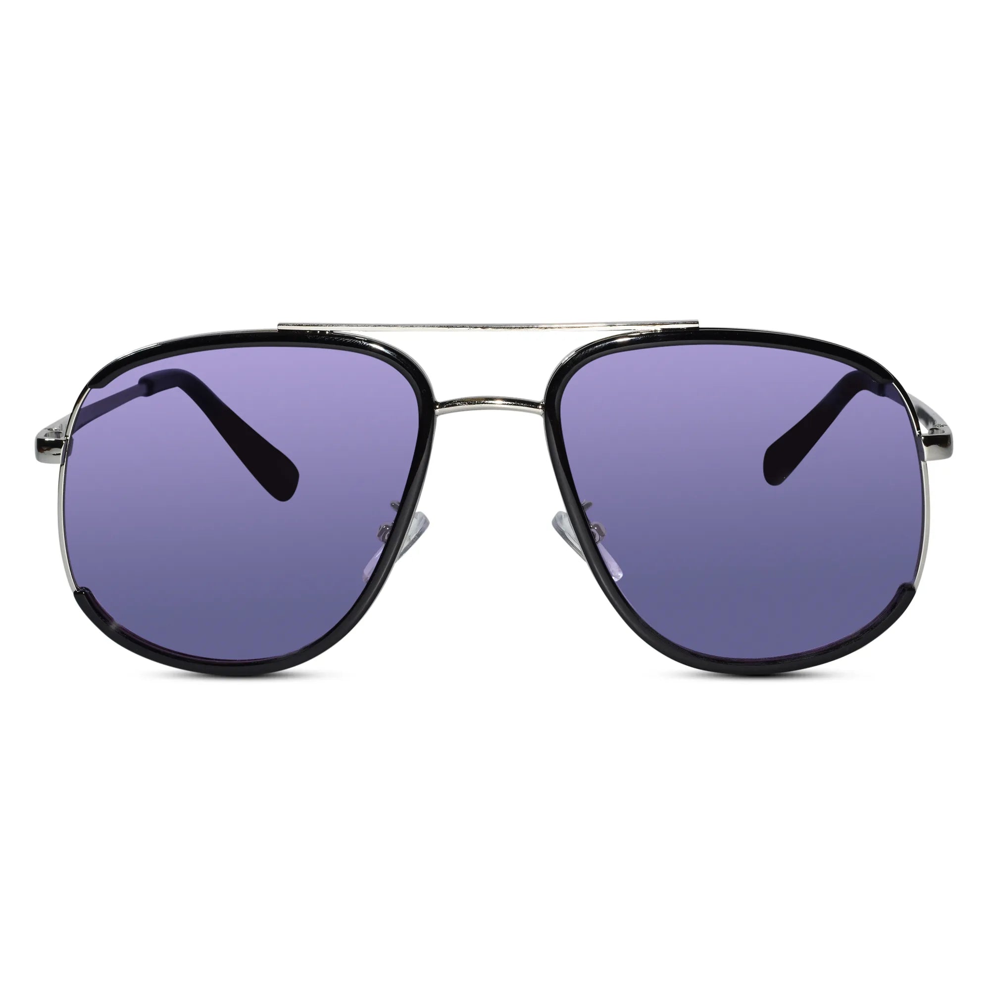 Premium Aviator Sunglasses for Men LKSC1759-BLK Silver