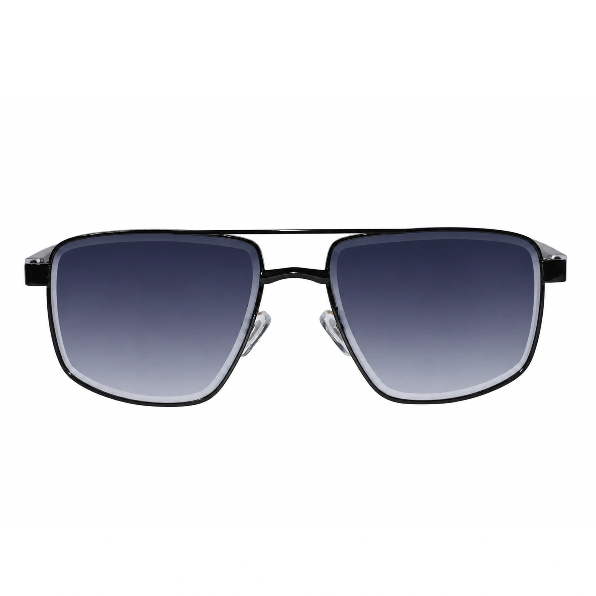 Premium Black Rectangular Sunglasses for Men LKS2648-BLK