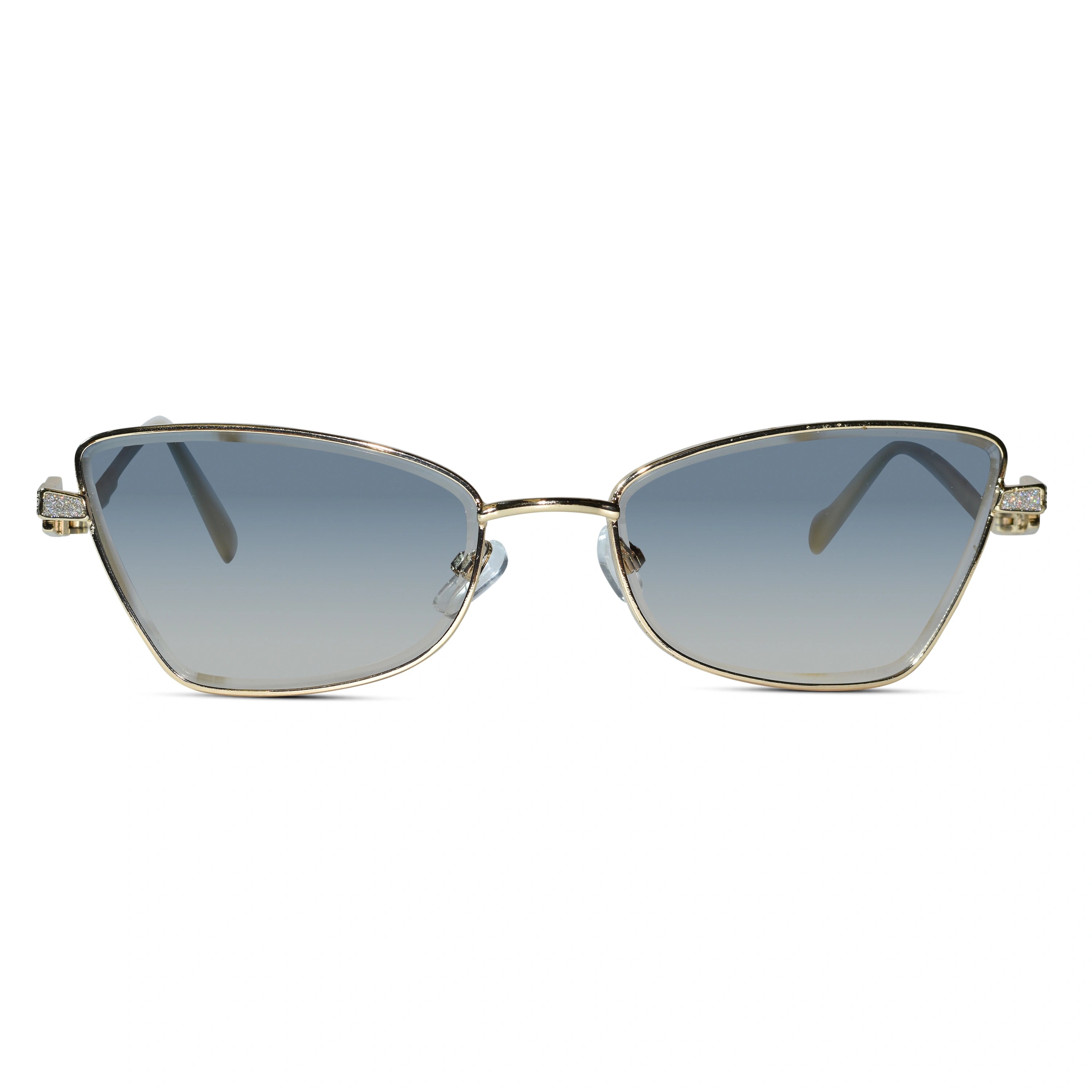 Premium Stylish Gold Cat Eye Sunglasses for Women ELS2026S025-Golden
