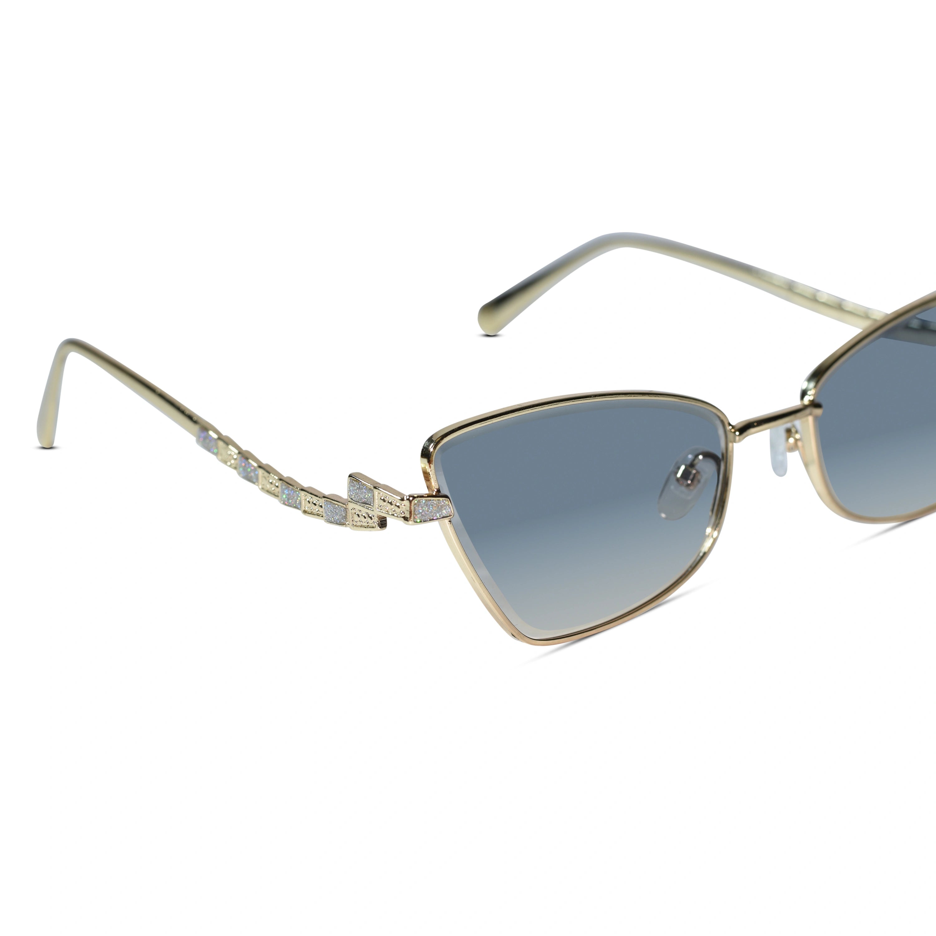 Premium Stylish Gold Cat Eye Sunglasses for Women ELS2026S025-Golden