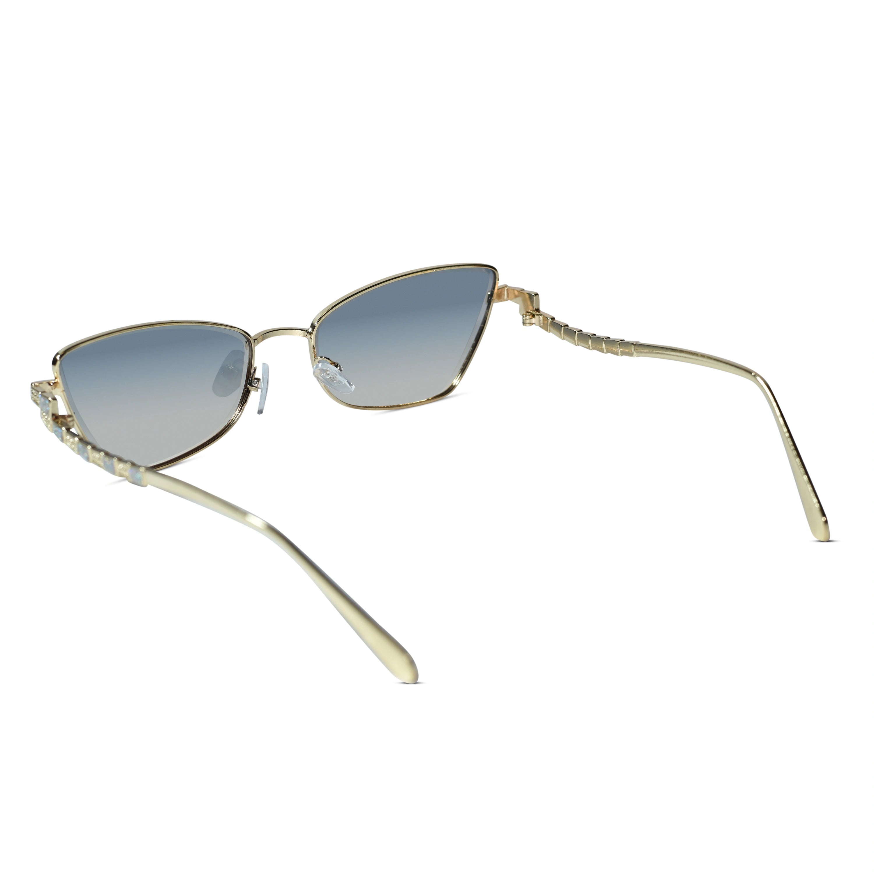 Premium Stylish Gold Cat Eye Sunglasses for Women ELS2026S025-Golden