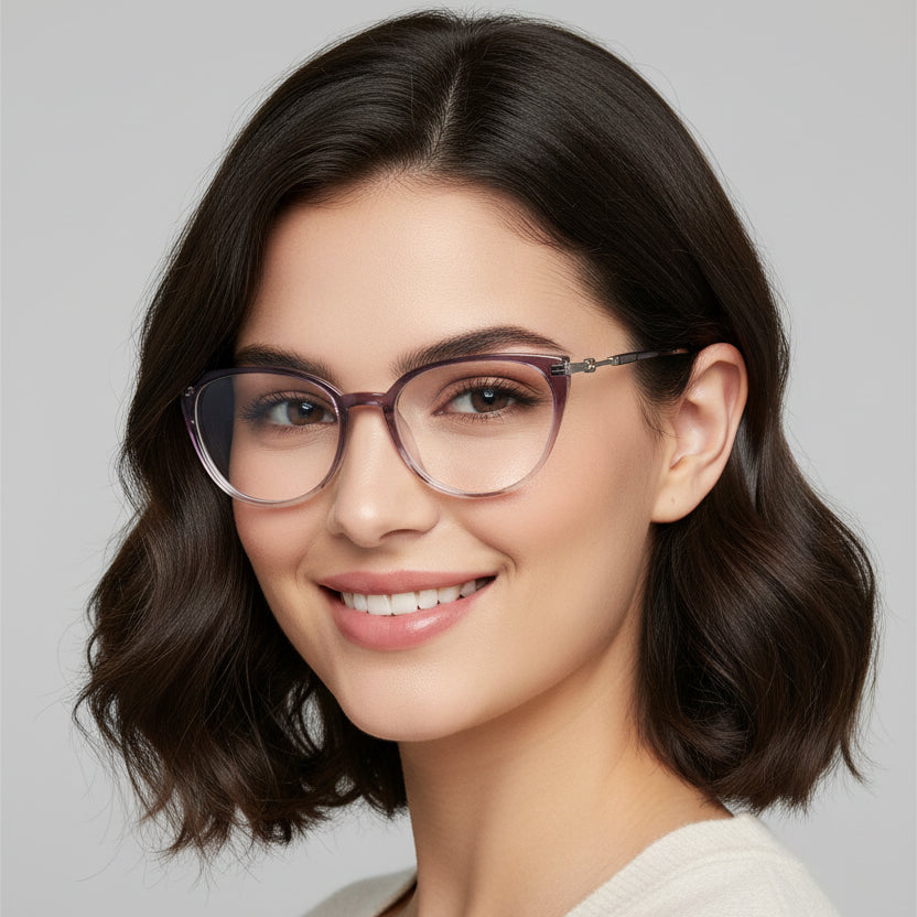 Purpl Cateye  Eyeglasses for Women LKE30313-PURPL