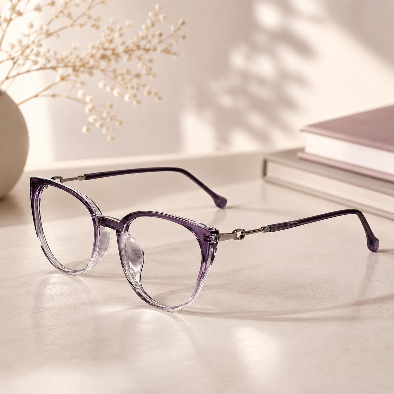 Purpl Cateye  Eyeglasses for Women LKE30313-PURPL
