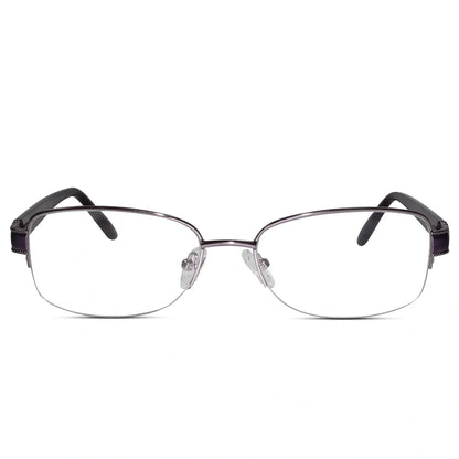 Brown Designer Half Rim Cat eye Eyeglasses