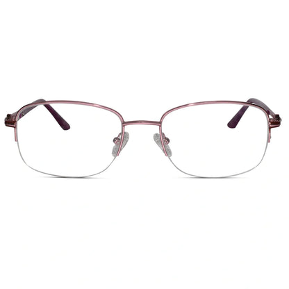 JEWEL Brown Designer Semi Frame Cat eye Eyeglasses For Women