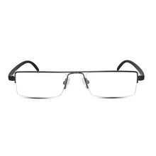 Readers Matte Black Half Rim Rectangle