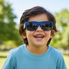 Rectangle Blue Kids Sunglasses