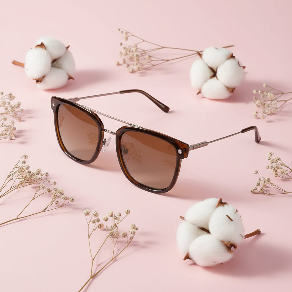 Rectangular Marshall Sunglasses For Men ELS0044-BEIGE