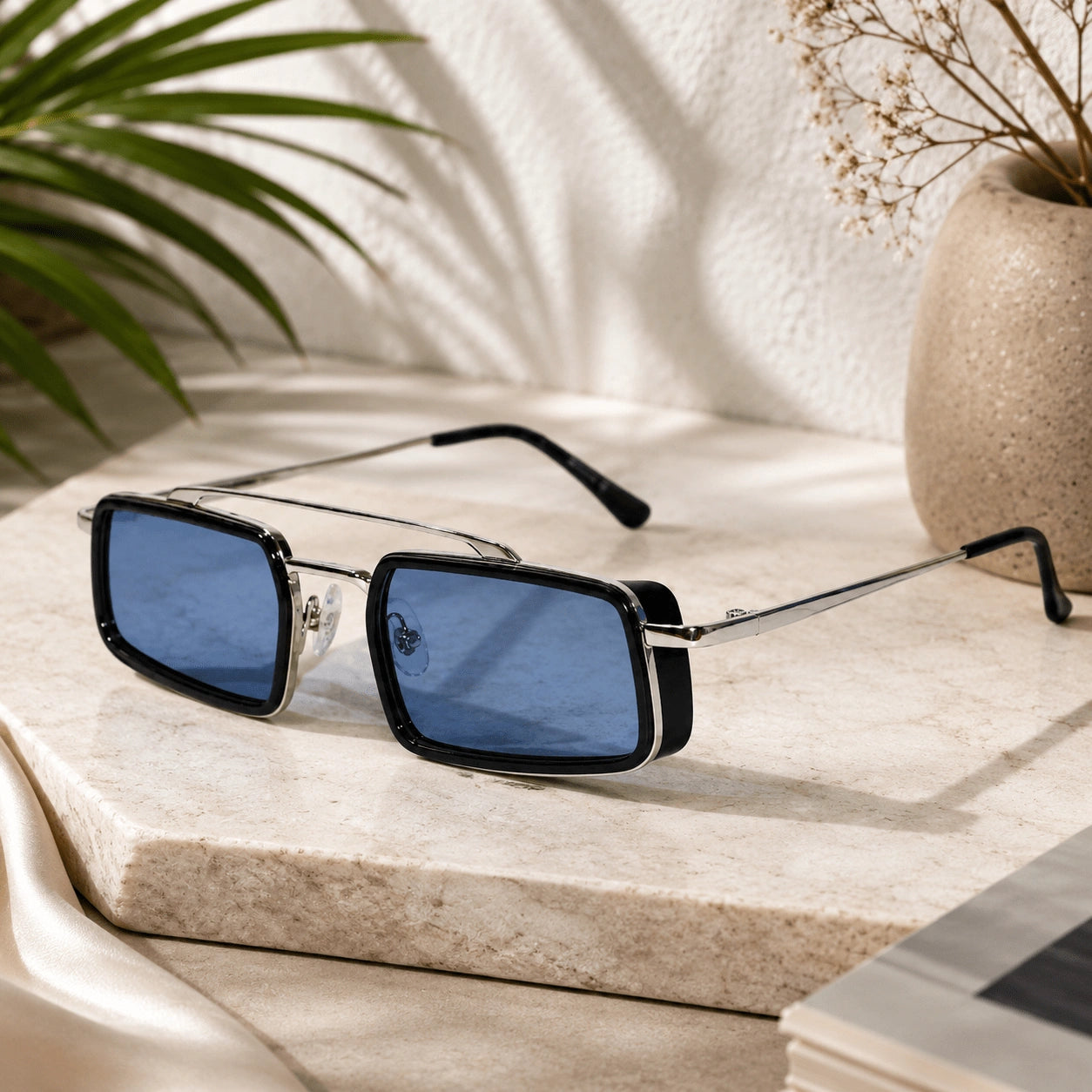 Rectangular Sunglasses for Men & Women ELSZ3601P-BLU