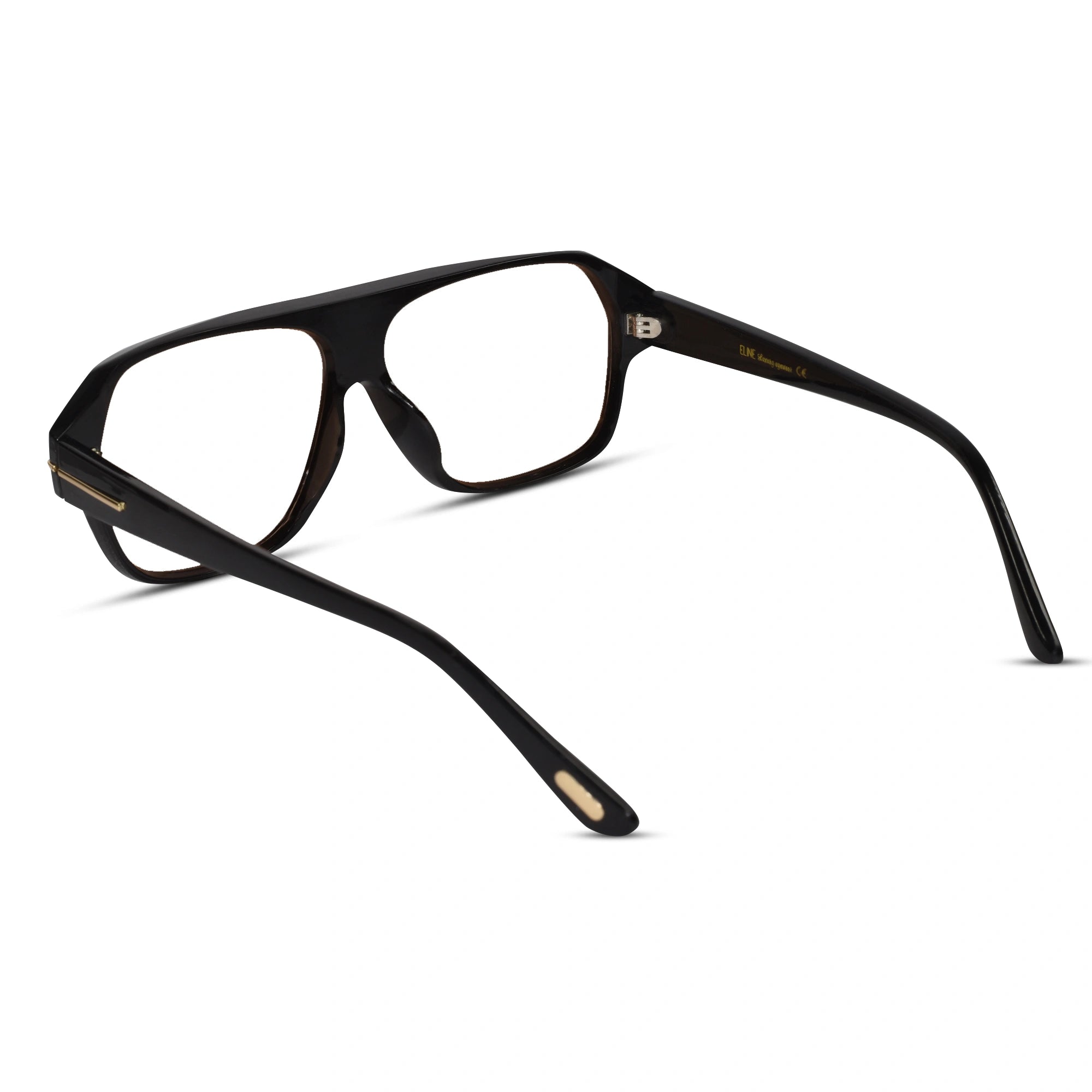 Blue Cut Photochromic Lens with Anti Glare  Square Full Frame Rectangular Men LKSL170-BLK